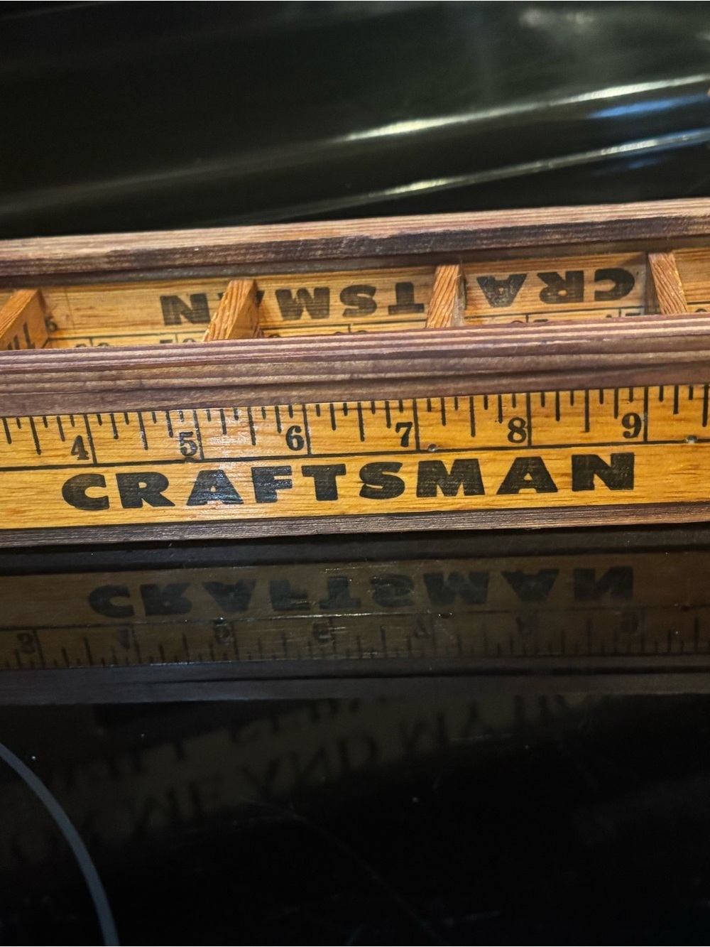 Vintage Craftsman Folding Ruler Handmade Display Shelf Folk Art - Picture 3 of 7